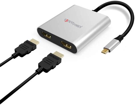 Usb Ctype C To 2 X Hdmi 4k60hz Adaptervideo Splitter Hdmi 20