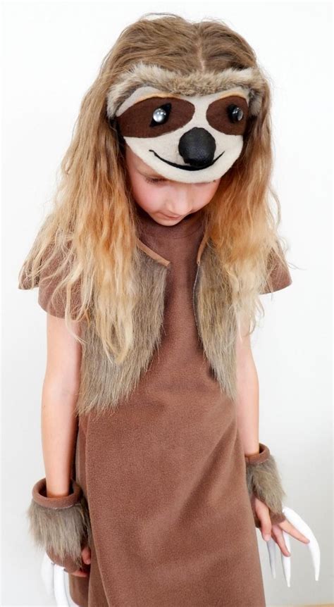 Sloth Costume For Girls Kids Costume Animal Costume Etsy Sloths