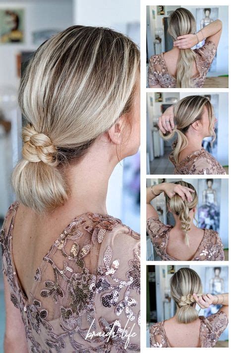 7 Steps Hairstyle Instructions Elegant Bun In The Neck Braidslife
