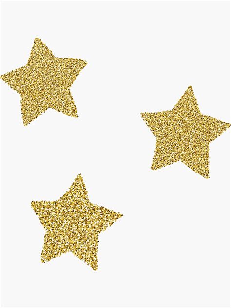 Gold Stars Sticker For Sale By Danielarachel Redbubble