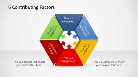 6 Contributing Factors Diagram Template For Powerpoint Slidemodel