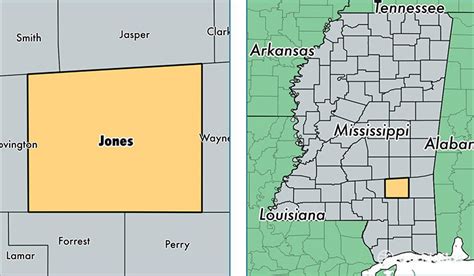 Jones County Mississippi Map Of Jones County Ms Where Is Jones