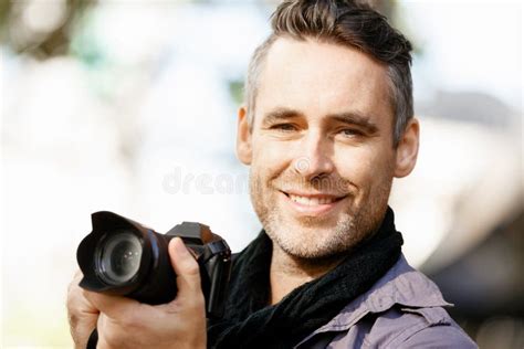 Male Photographer Taking Picture Stock Image Image Of Sightseeing