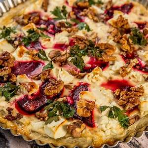 Walnut Beetroot And Goat Cheese Tart