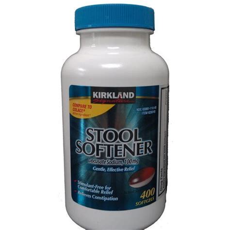 Docusate sodium (oral) available brands. Kirkland Signature Stool Softener Docusate Sodium 100 Mg