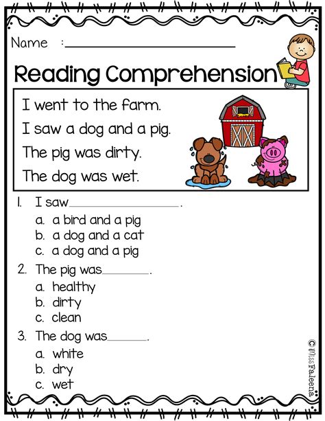 Reading Comprehension Worksheet Kindergarten Beautiful K Kindergarten