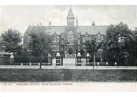 Print Of The Grocers School Viewed From Hackney Downs Downs Park Road