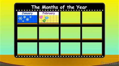 The Months Of The Year Starfall Youtube