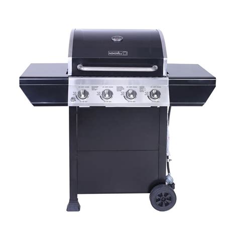 Nexgrill 4 Burner Propane Gas Grill In Black With Stainless Steel