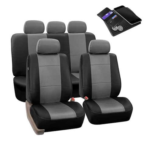 Fh Group Premium Pu Leather 15 In X 12 In X 6 In Full Set Seat