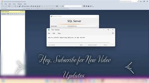 How To Install Reporting Services In Sql Server Youtube