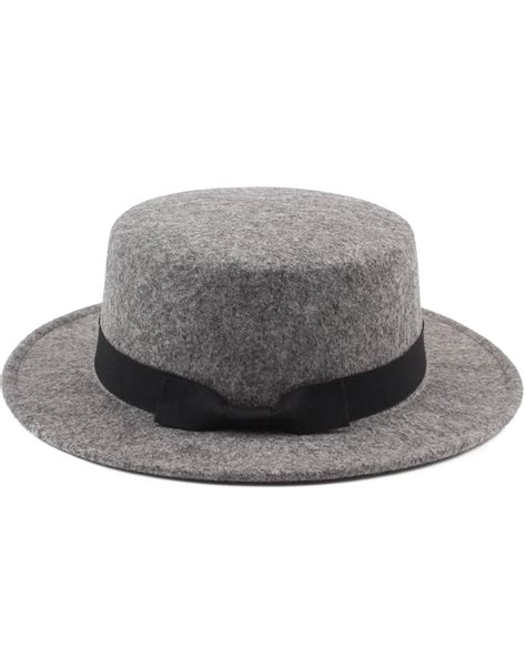Vintage Women Men Wide Brim Fedora Hat Ribbon Warm Wool Blend Felt Hat