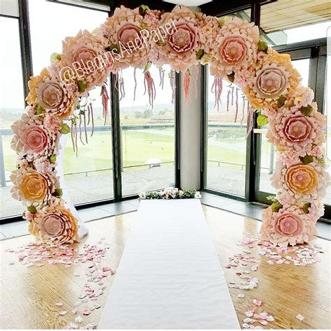 Silk Flower Walls And Floral Arch Bloomsandpaper