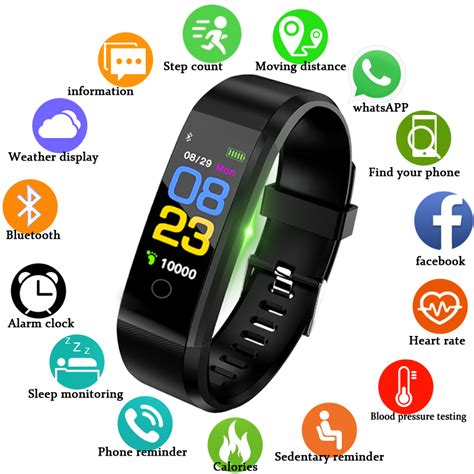 Smart Bracelet Wristband Heart Rate Monitor Blood Pressure Fitness Tracker Watch How To Set Up