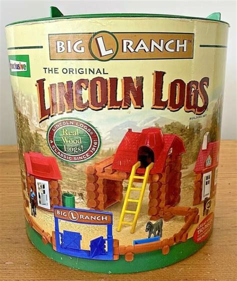 The Original Lincoln Logs Big L Ranch 150 Pieces 3995 Picclick