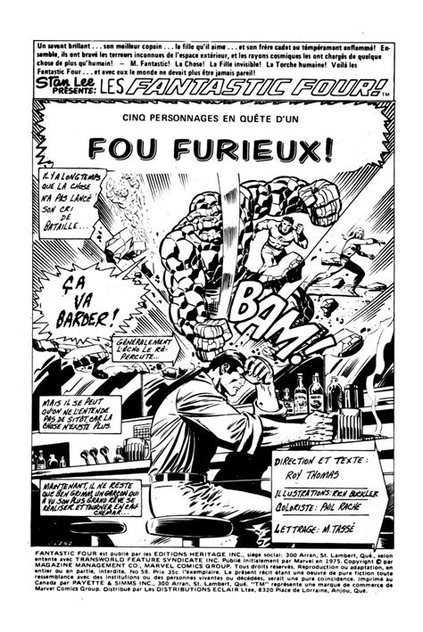Fantastic Four Éditions Héritage Bd Informations Cotes Page 6