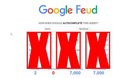 Google feud is an unconventional browser puzzle game based on a popular american tv show with just one twist: MY LUCKY NUMBER IS? Google Feud - YouTube