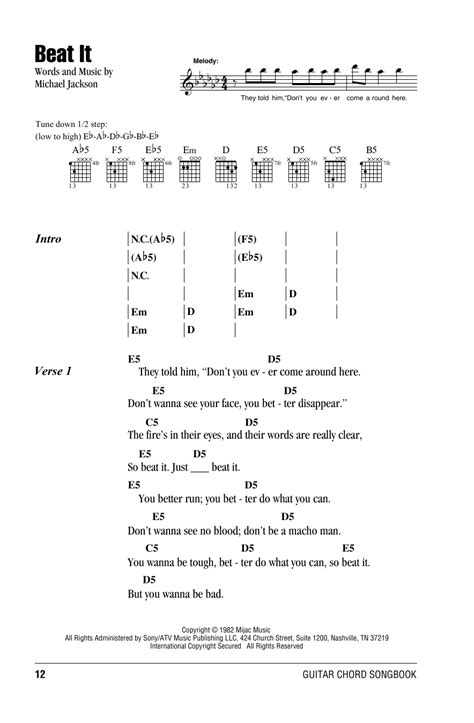 Baixar livro pdf leia online baixar livro epub baixar livro torrent baixar livro mobi. Beat It Sheet Music | Michael Jackson | Guitar Chords/Lyrics
