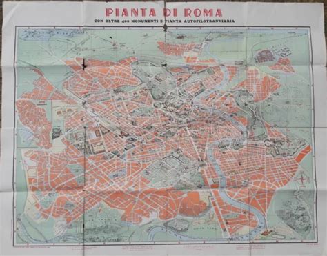 Mappa Dei Monumenti Di Roma In Vendita Picclick It