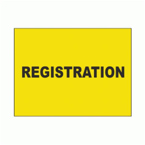 Registration Sign | Event Signage | Safety Signs & Notices
