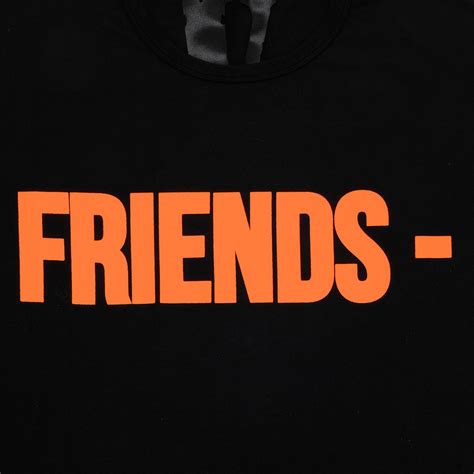 Vlone Friends T Shirt Blackorange Vlone 1020 100000103fts Oran