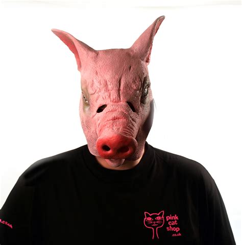 Creepy Pig Lifesize Head Mask Ebay