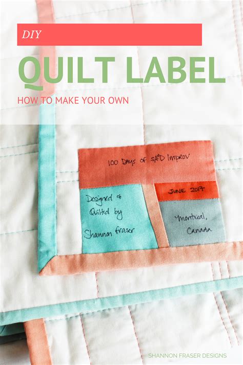 Diy Quilt Label How To Create A Custom Quilt Label Shannon Fraser