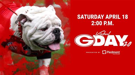2020 Georgia Bulldogs Football Virtual G Day Live Stream Video Zoom