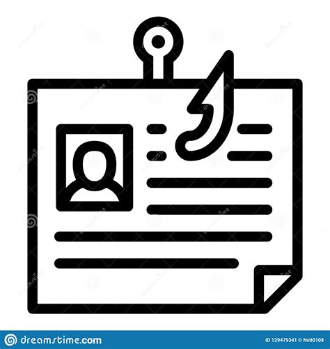 Download phishing icon stock vectors. Personal Data Phishing Icon, Outline Style Stock Vector ...