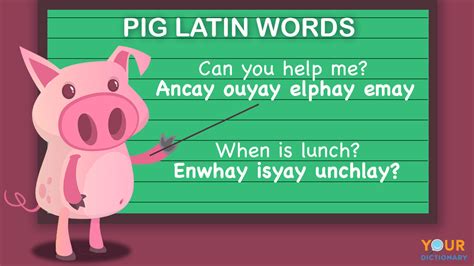 How To Speak Pig Latin Basic Rules Yourdictionary