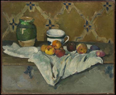 Paul Cézanne Still Life With Jar Cup And Apples The Metropolitan