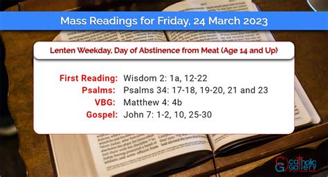 Catholic Mass Readings For March 17 2024 Loise Rachael