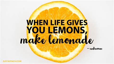 When Life Gives You Lemons Make Lemonade Just A Pinch
