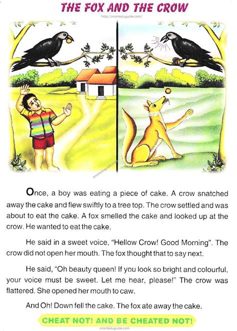 The Fox And The Crow Story In English Seg