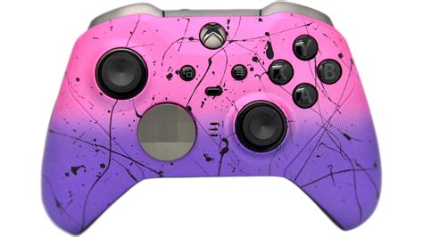 Pink And Purple Fade Xbox One Elite Series 2 Custom Controller