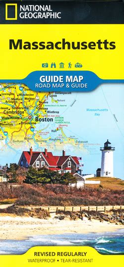 Massachusetts Map National Geographic Folded Maps Books And Travel Guides