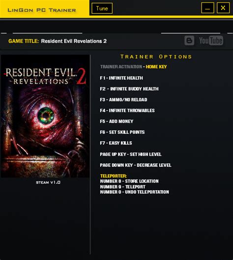 .18 trainer for resident evil 5 for free from the biggest game trainers and unlockers database of resident evil 5. Resident Evil: Revelations 2 Trainer ~ All Cheats Game
