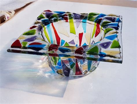 Fused Glass Art Bullseye Glass Fused Glass Art Scrap Painting Kiln Glasses Ideas Glass