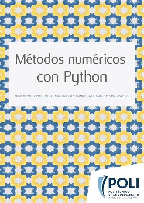 PDF Métodos numéricos con Python