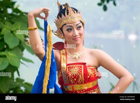 Portrait Of A Female Traditional Javanese Dancer In Traditional