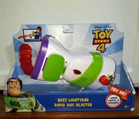 Disney Pixar Toy Story 4 Buzz Lightyear Rapid Disc Blaster New Ebay