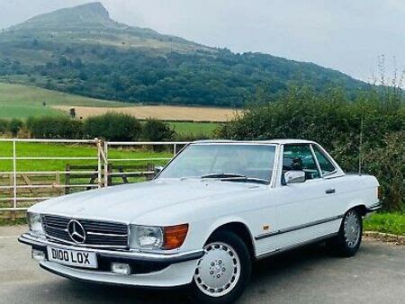 MERCEDES SL 1987 Mercedes Benz 500sl R107 Arctic White Desirable Late