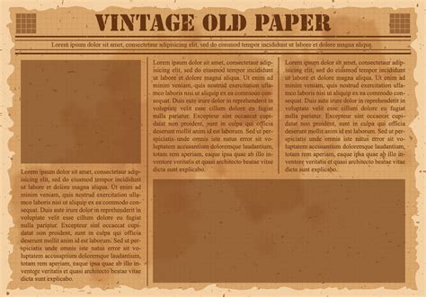 A modern newspaper template is what they will love like the kind of feel it oozes out is inexplicably. Old Blank Newspaper Template - Sample Design Templates