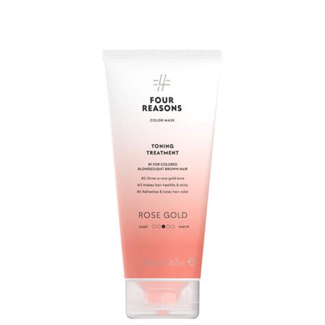 Four Reasons Color Mask Toning Treatment Rose Gold 200 Ml Beauty Hair