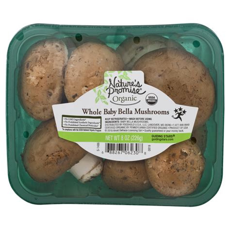 Save On Natures Promise Baby Bella Mushrooms Whole Organic Order