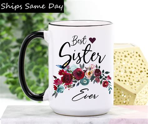 Sister Mug Sister T From Sister Sister Coffee Cup Etsy