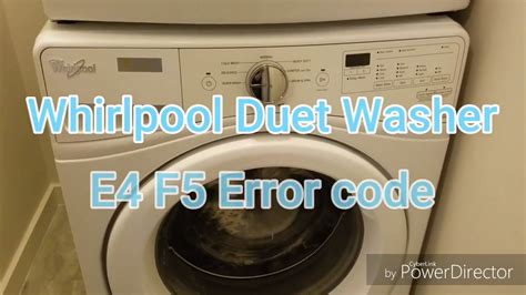Whirlpool Washer F3e2 Error Troubleshooting And Repair 45 Off