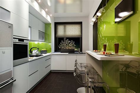 Cocinas largas y estrechas con barra en madera. 9 ideas para decorar cocinas alargadas y estrechas ...