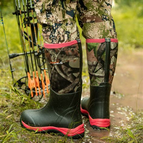 Hisea Womens Waterproof Boots Breathable Neoprene Rubber Muck Mud
