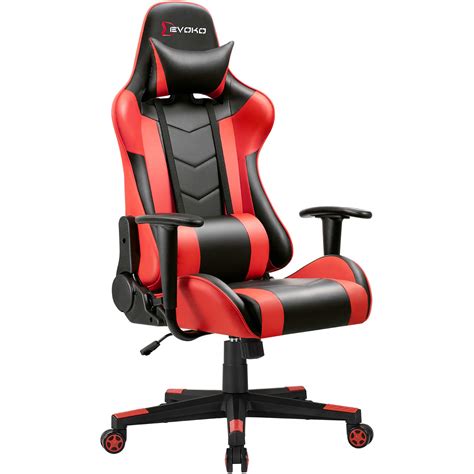 Devoko Ergonomic Gaming Chair Racing Style Adjustable Height High Back